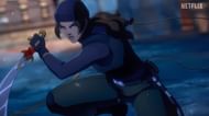 Lara Croft, as seen in the trailer (Image via Netflix)